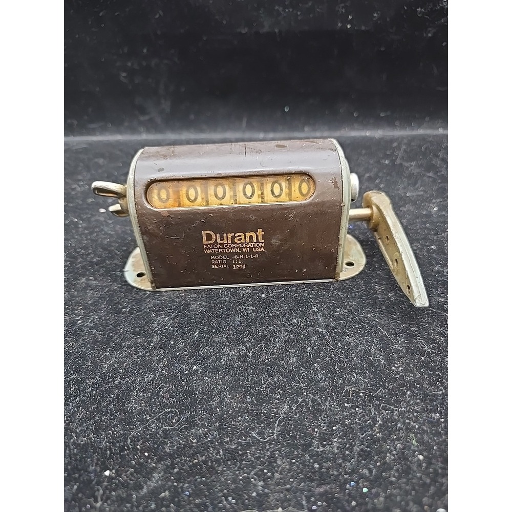 VTG Durant 6-H-1-1-R 1:1‎ Ratio Industrial Counter 6 Digit Tested Works See pics